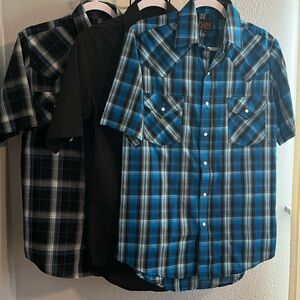 BOGO FREE Plains Western Wear Western Shirts Pearl Snap Shirt Bundle